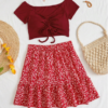 Set Veraniego Top y mini Falda